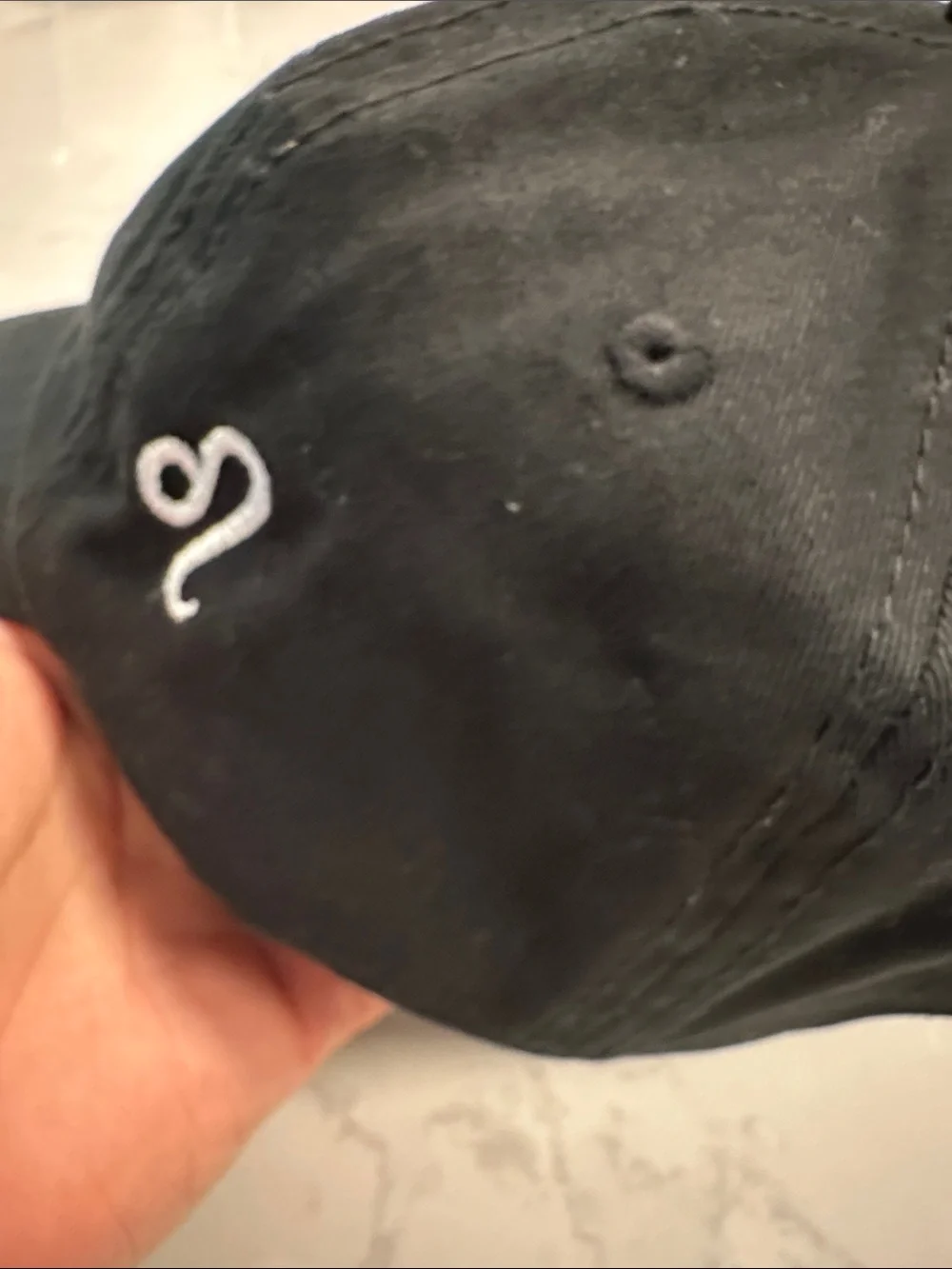 Dalix H-201- Leo Black Embroidered Unisex Baseball Cap